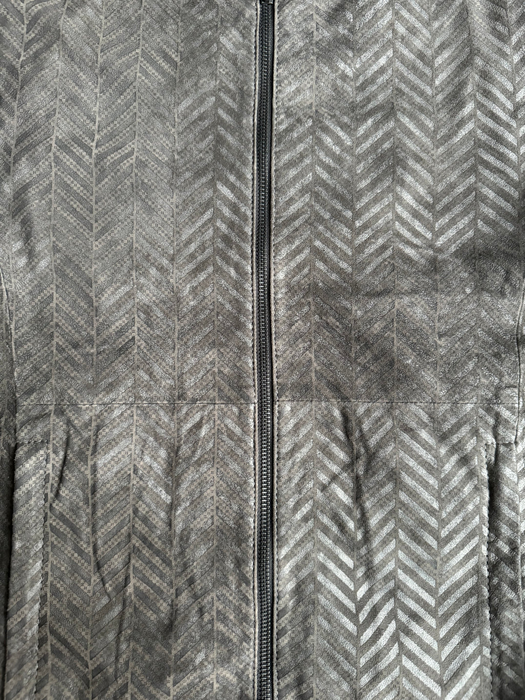 SS2021 Emporio Armani Tern Architectural Biker Goat Leather Jacket (S/M) - 10