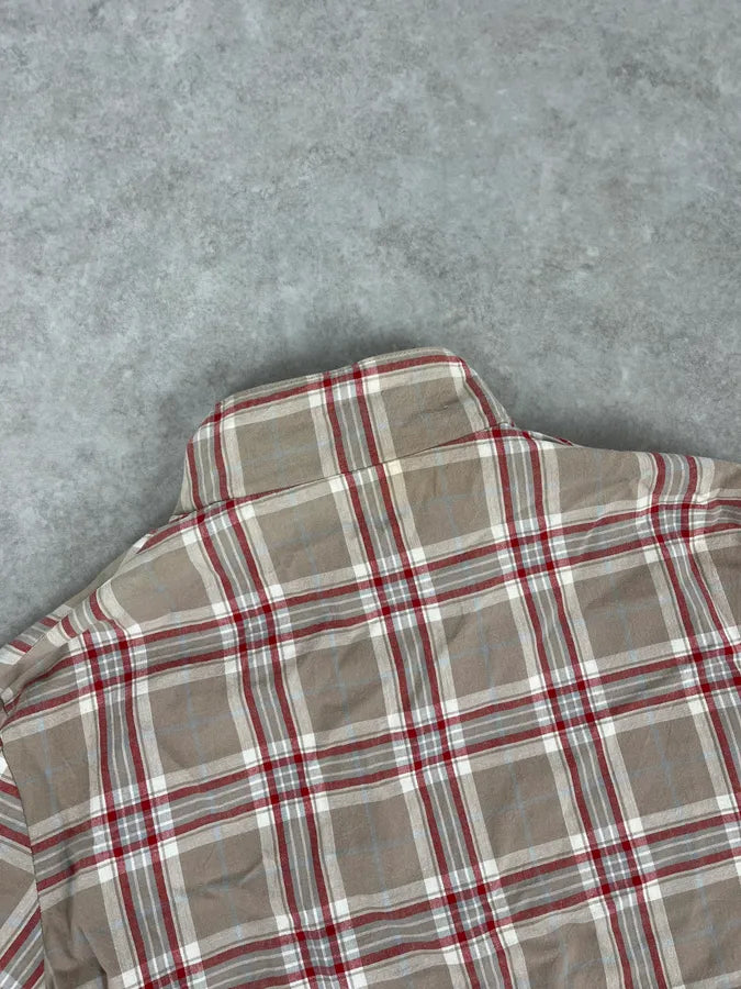 Jil Sander Beige Cotton Reversible Bomber Jacket Plaid  jXGfNVu 10