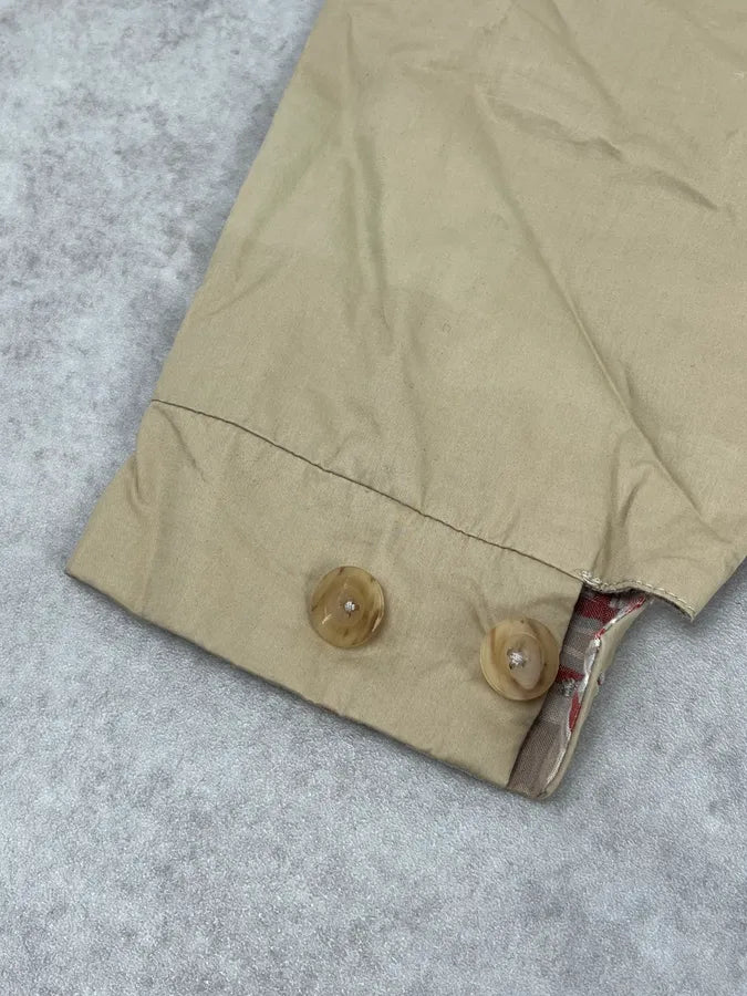 Jil Sander Beige Cotton Reversible Bomber Jacket Plaid  jXGfNVu 14