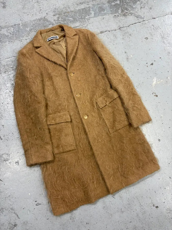 Jil Sander Beige Mohair Classy Long Coat tRsKfOw 3