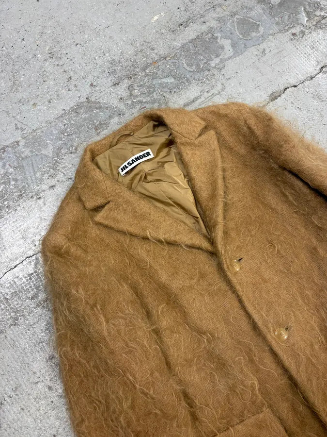 Jil Sander Beige Mohair Classy Long Coat tRsKfOw 4
