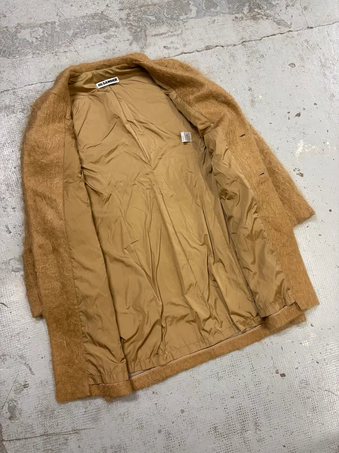 Jil Sander Beige Mohair Classy Long Coat tRsKfOw 6