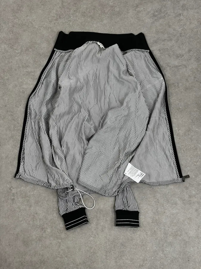 AW2015 Jil Sander Black & White Striped Light Zip-Up Jacket zYZQpGU 6