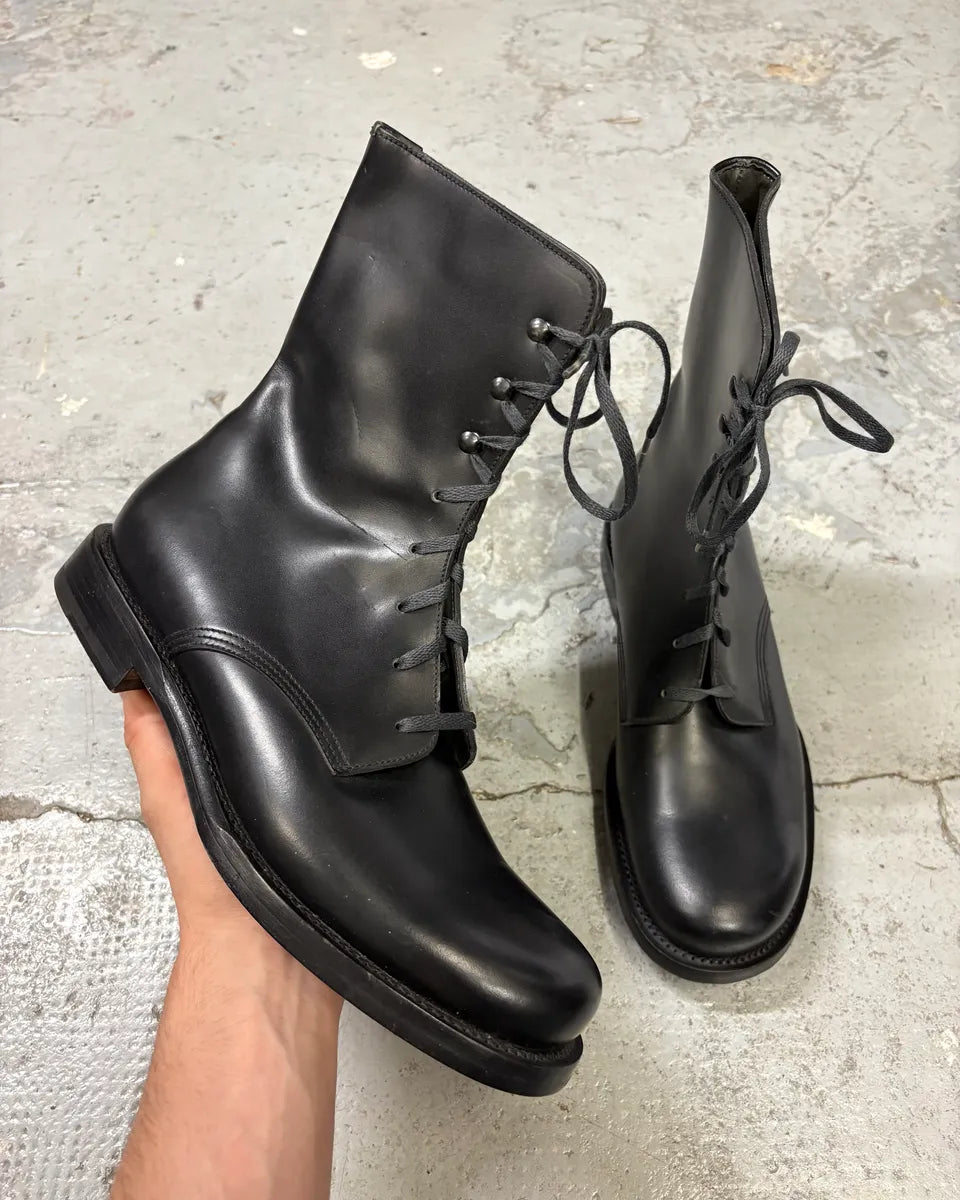 Jil Sander Black Ankle Leather Boots wrFQscm 0