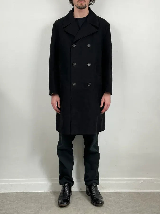 Jil Sander Black Cozy Buttoned Long Jacket fOvxgSK 0