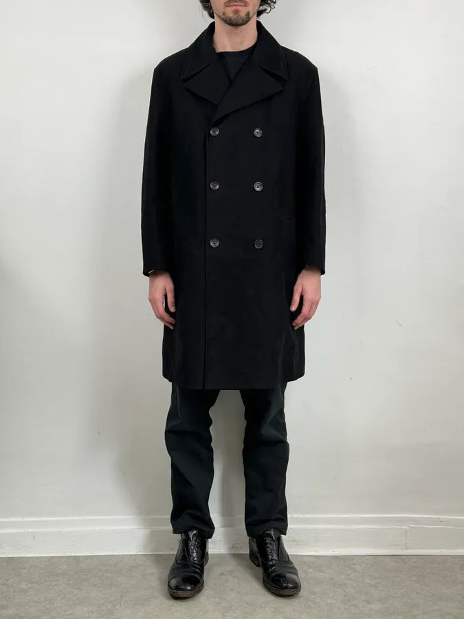 Jil Sander Black Cozy Buttoned Long Jacket fOvxgSK 0