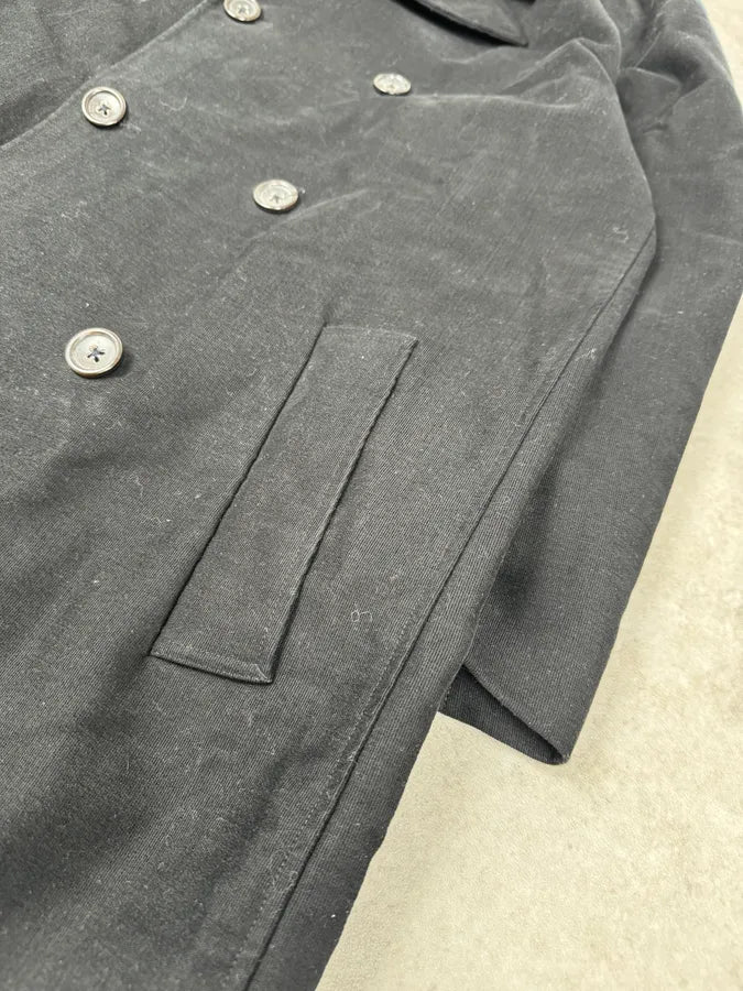 Jil Sander Black Cozy Buttoned Long Jacket fOvxgSK 5