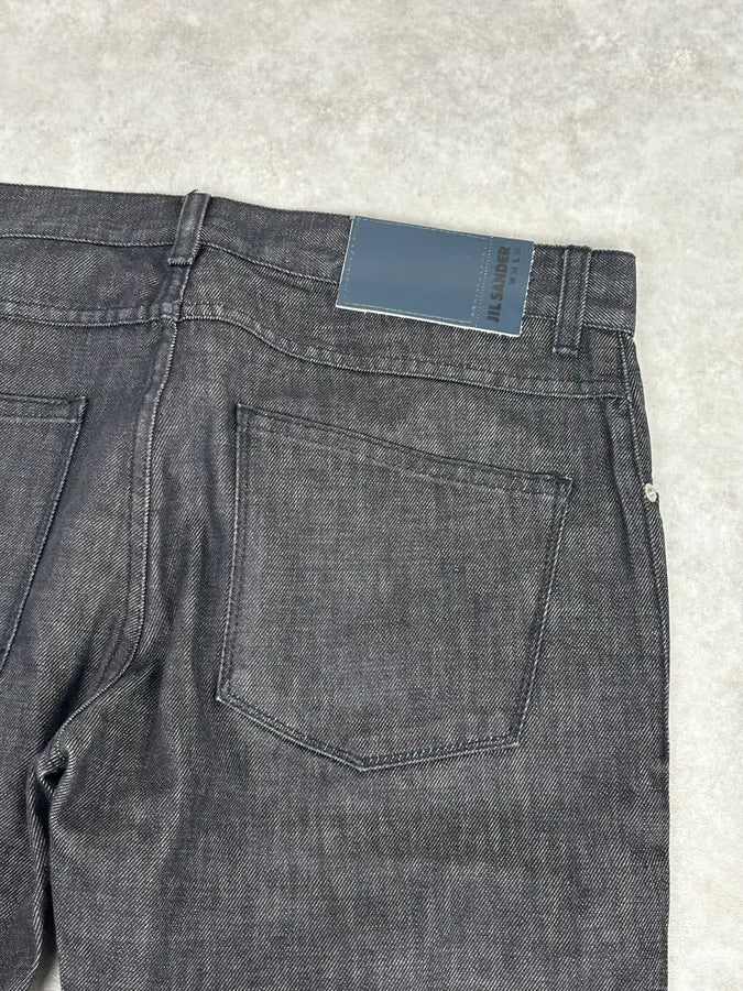 AW2007 Jil Sander Dark Grey Denim Straight Leg Jeans yZQnNjc 7