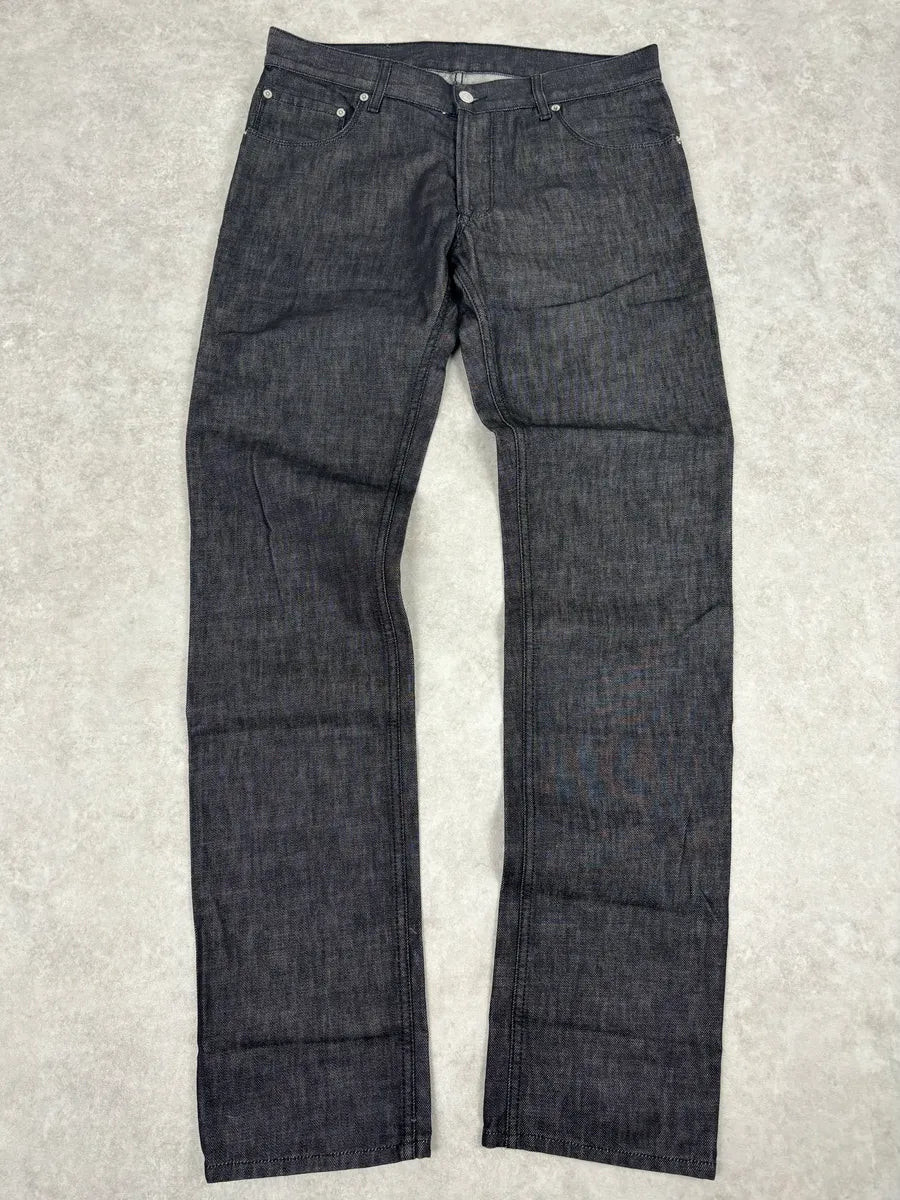 AW2007 Jil Sander Dark Grey Denim Straight Leg Jeans yZQnNjc 0