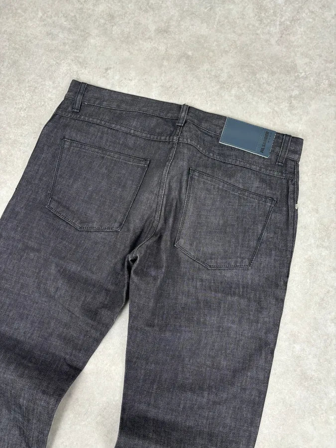 AW2007 Jil Sander Dark Grey Denim Straight Leg Jeans yZQnNjc 6