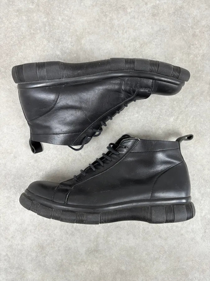 Jil Sander Black Leather Minimalist Boots mfrCaed 3