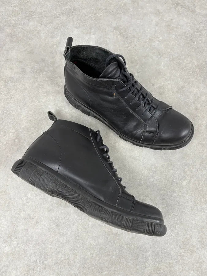 Jil Sander Black Leather Minimalist Boots mfrCaed 5