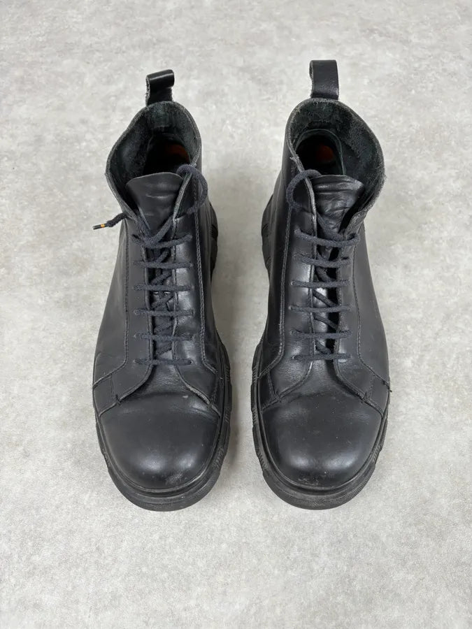 Jil Sander Black Leather Minimalist Boots mfrCaed 1
