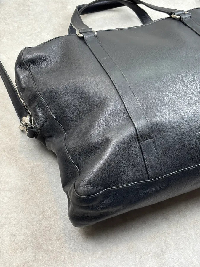 Jil Sander Black Leather Grained Handle Bag WDCJJUa 6