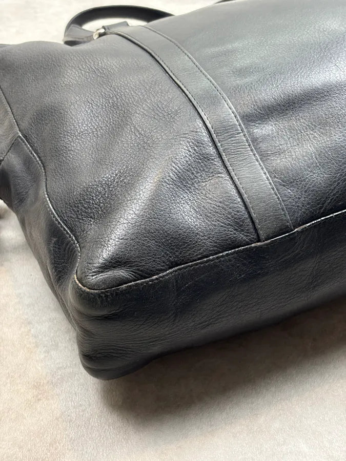 Jil Sander Black Leather Grained Handle Bag WDCJJUa 13