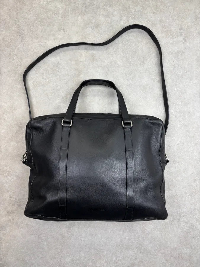Jil Sander Black Leather Grained Handle Bag WDCJJUa 0