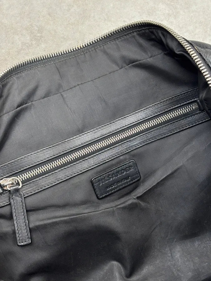 Jil Sander Black Leather Grained Handle Bag WDCJJUa 15