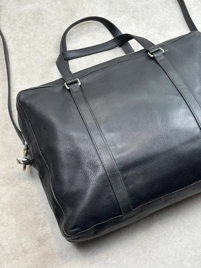 Jil Sander Black Leather Grained Handle Bag WDCJJUa 10