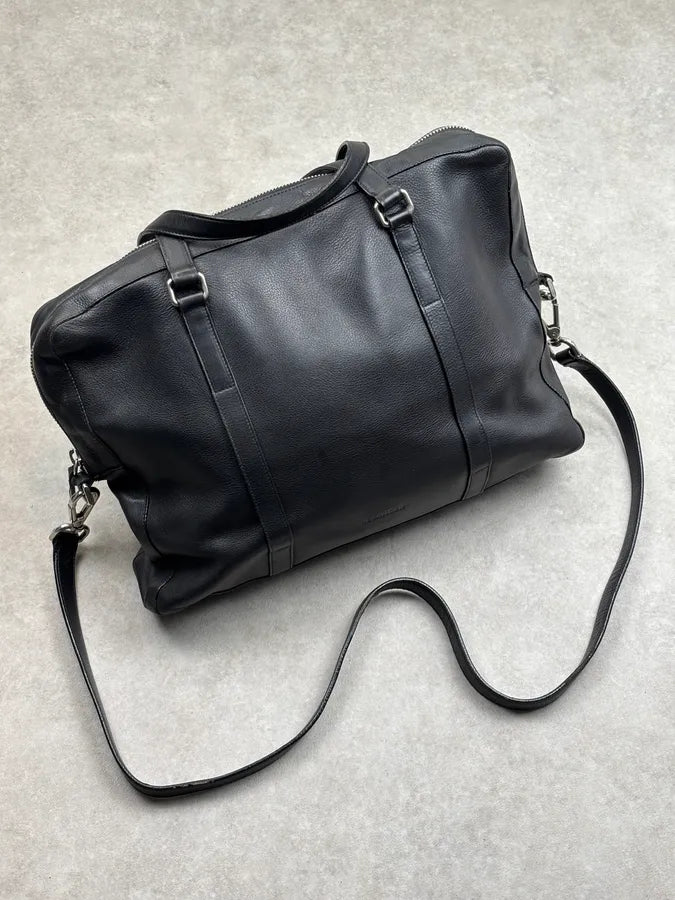 Jil Sander Black Leather Grained Handle Bag WDCJJUa 3