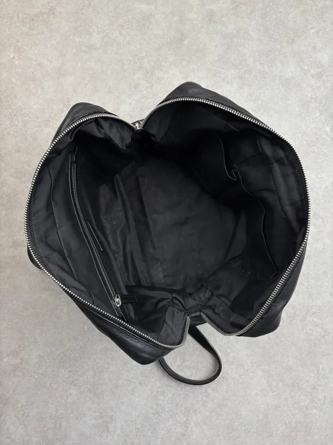 Jil Sander Black Leather Grained Handle Bag WDCJJUa 14