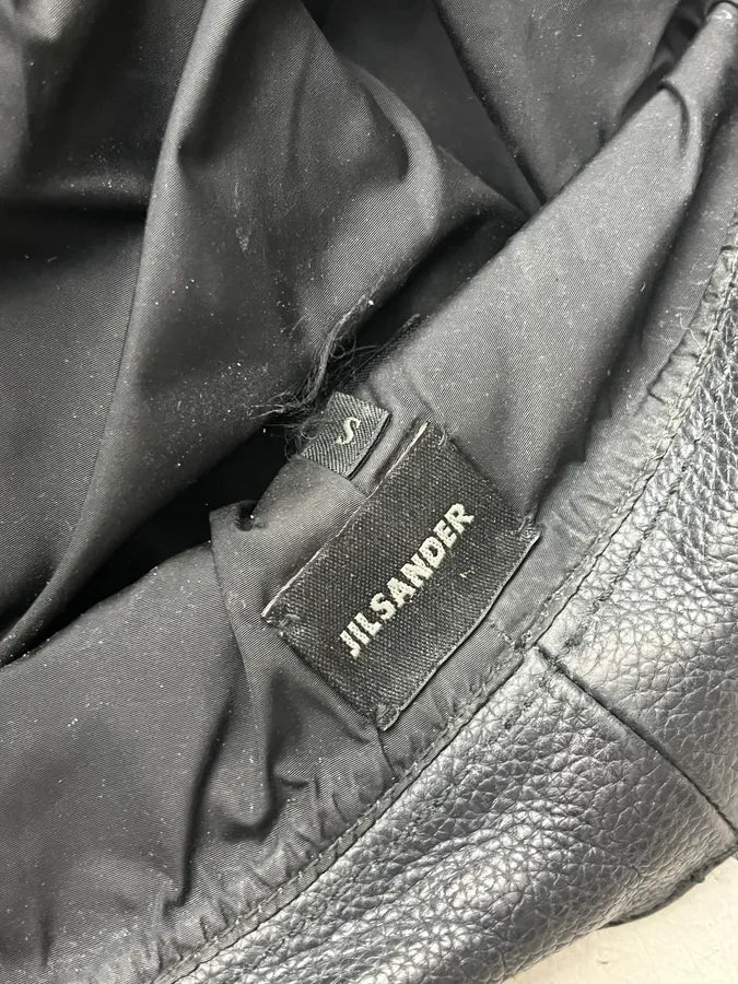Jil Sander Black Leather Hat IbdRhrH 8