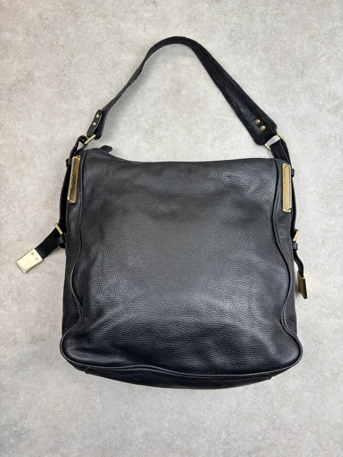 Jil Sander Black Leather Hobo Shoulder Bag DAsnuwg 10