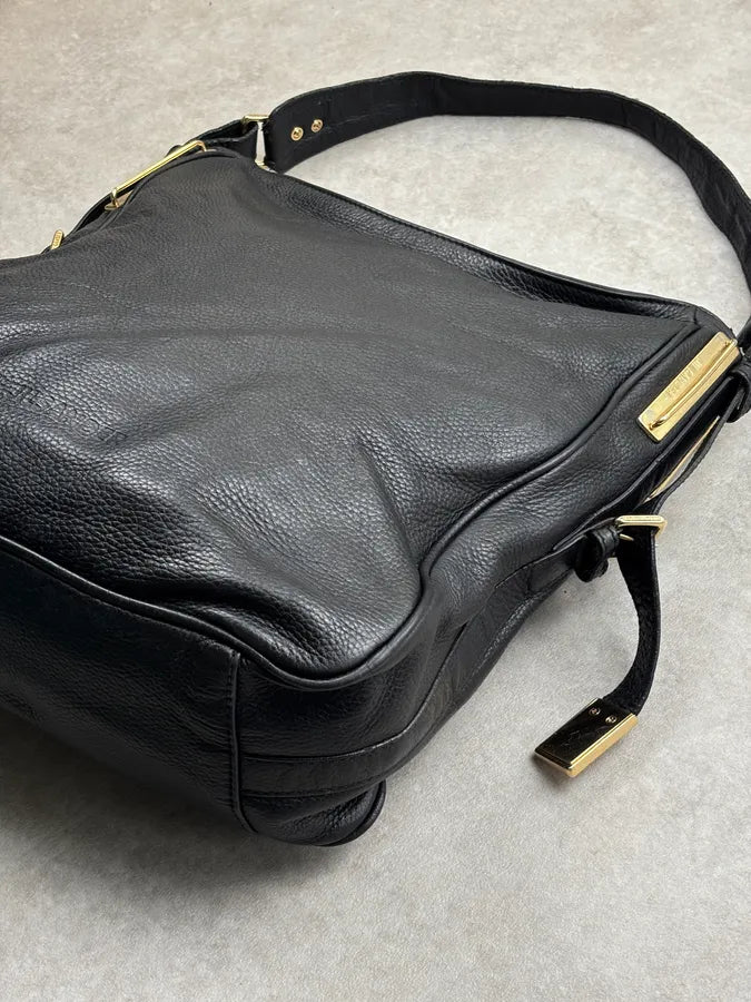 Jil Sander Black Leather Hobo Shoulder Bag DAsnuwg 7