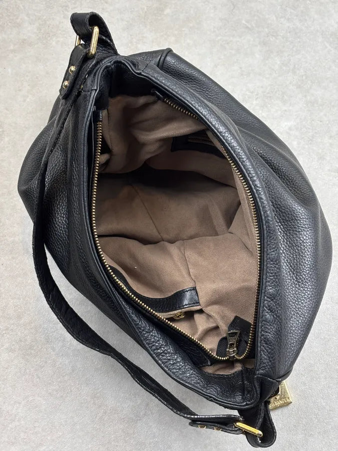 Jil Sander Black Leather Hobo Shoulder Bag DAsnuwg 13