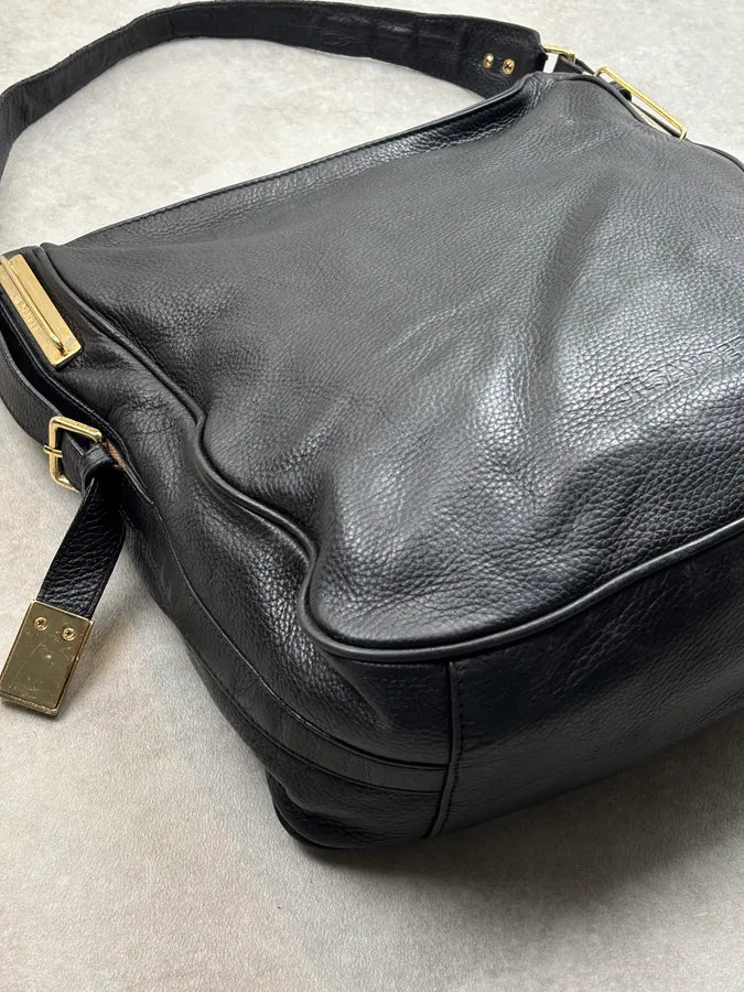 Jil Sander Black Leather Hobo Shoulder Bag DAsnuwg 6