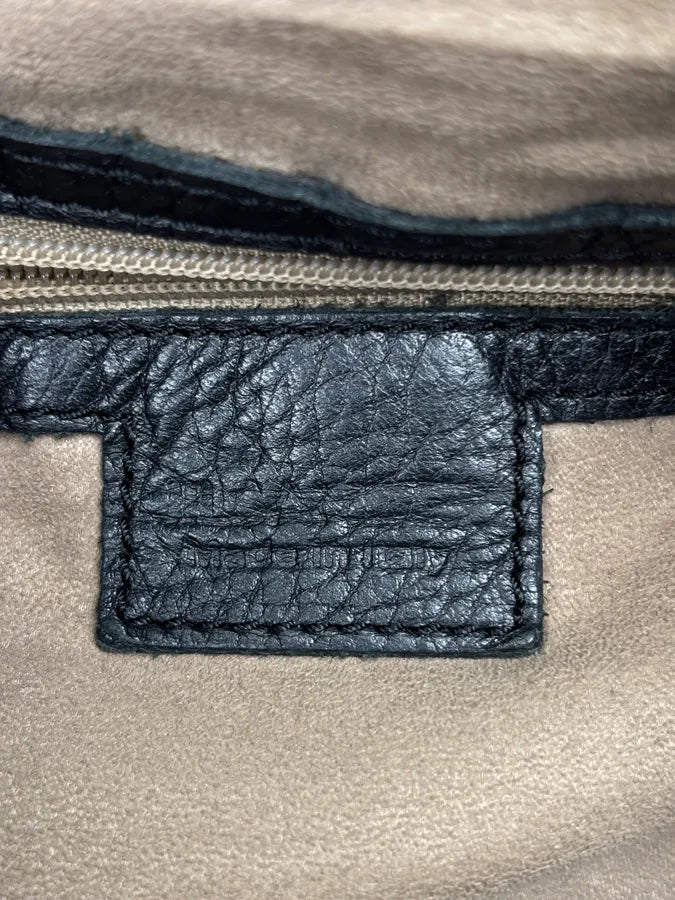 Jil Sander Black Leather Hobo Shoulder Bag DAsnuwg 14