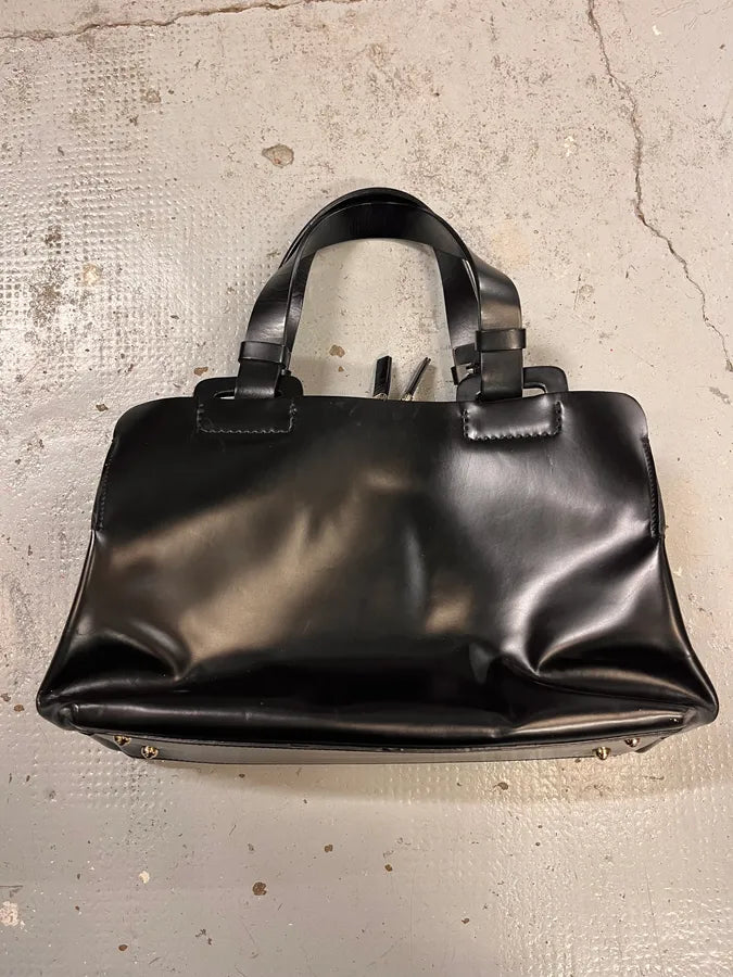 Jil Sander Black Pure Leather Handle Bag SIaSxjl 5