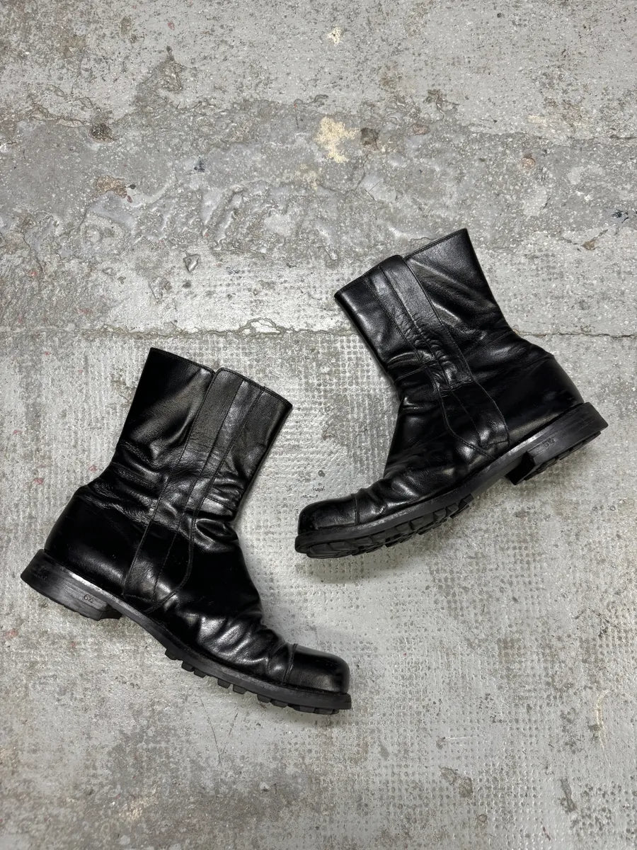 Jil Sander Black Pure Leather Premium Boots ryFqDjo 1