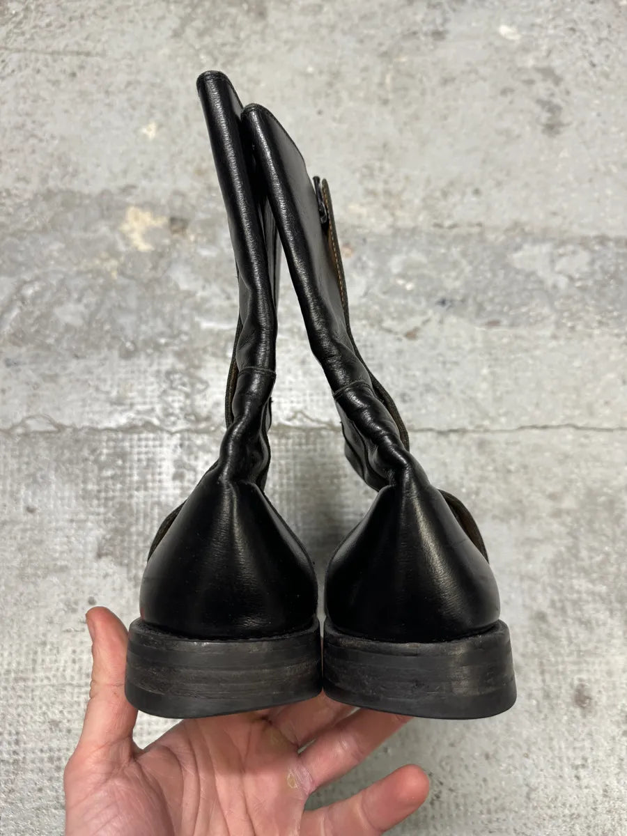 Jil Sander Black Pure Leather Premium Boots ryFqDjo 10