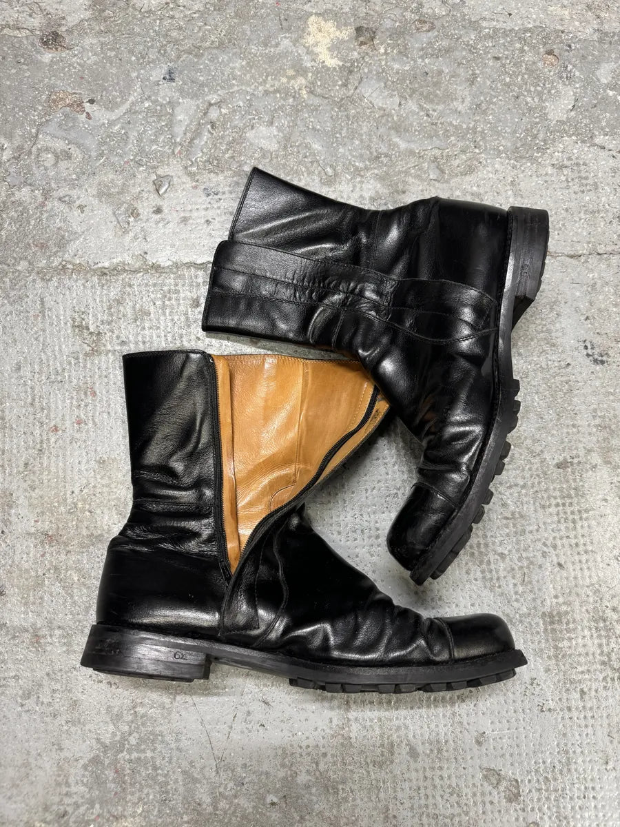 Jil Sander Black Pure Leather Premium Boots ryFqDjo 2