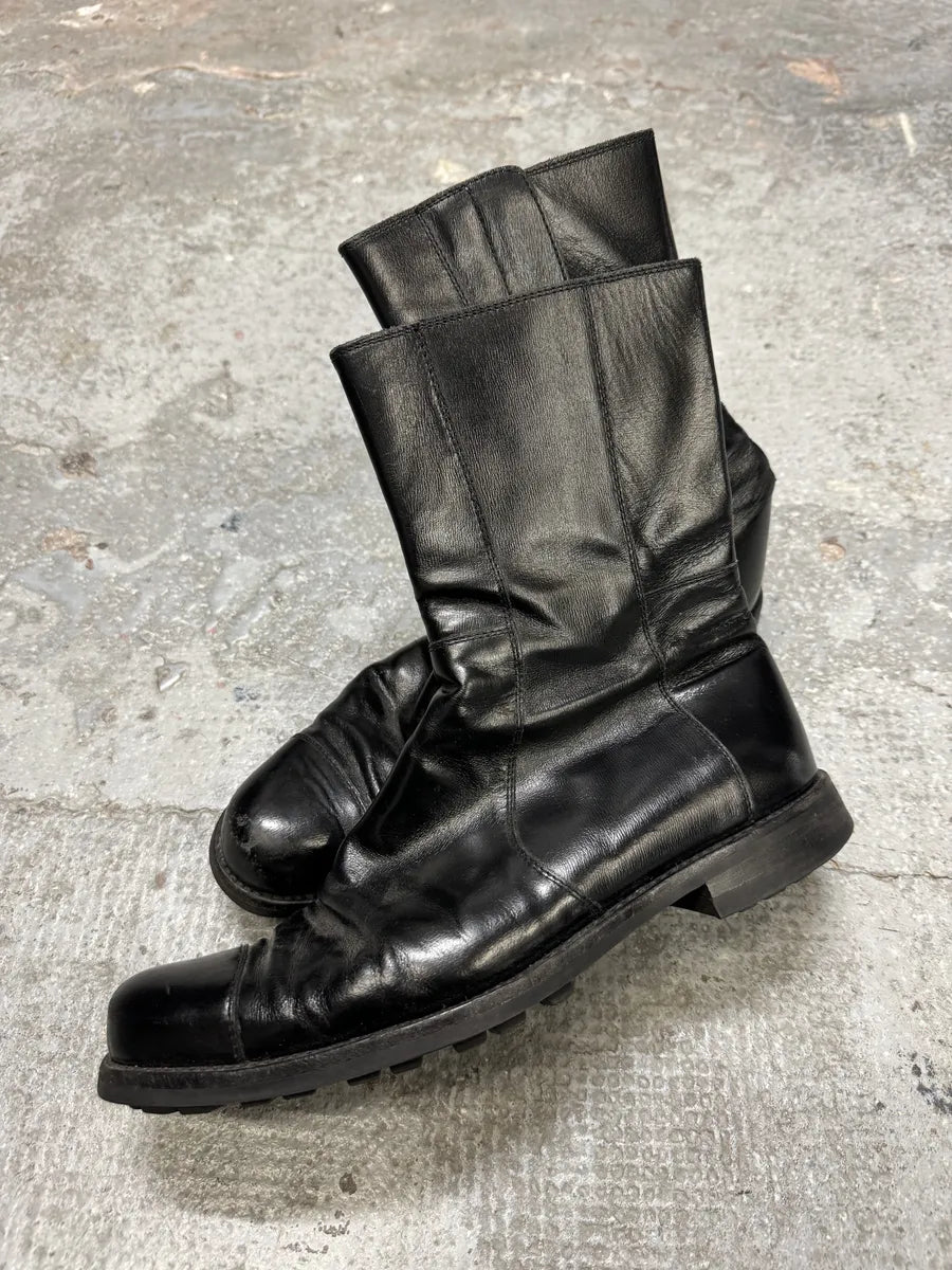 Jil Sander Black Pure Leather Premium Boots ryFqDjo 3
