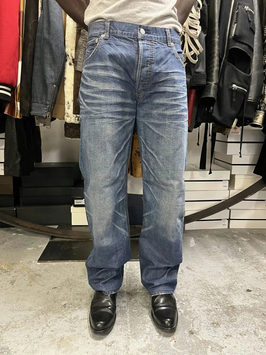 Jil Sander Blue Faded Denim Regular Jeans QRnPdZh 1