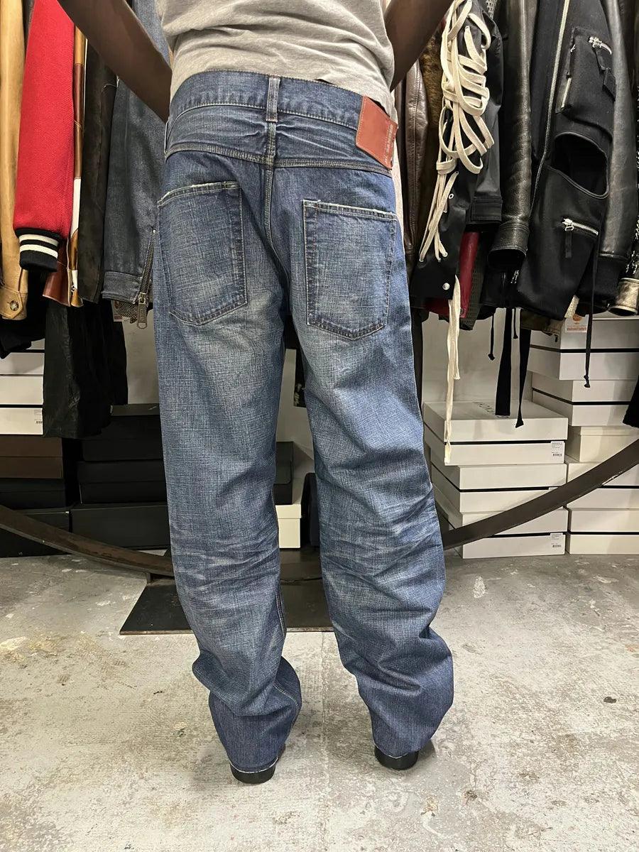 Jil Sander Blue Faded Denim Regular Jeans QRnPdZh 2