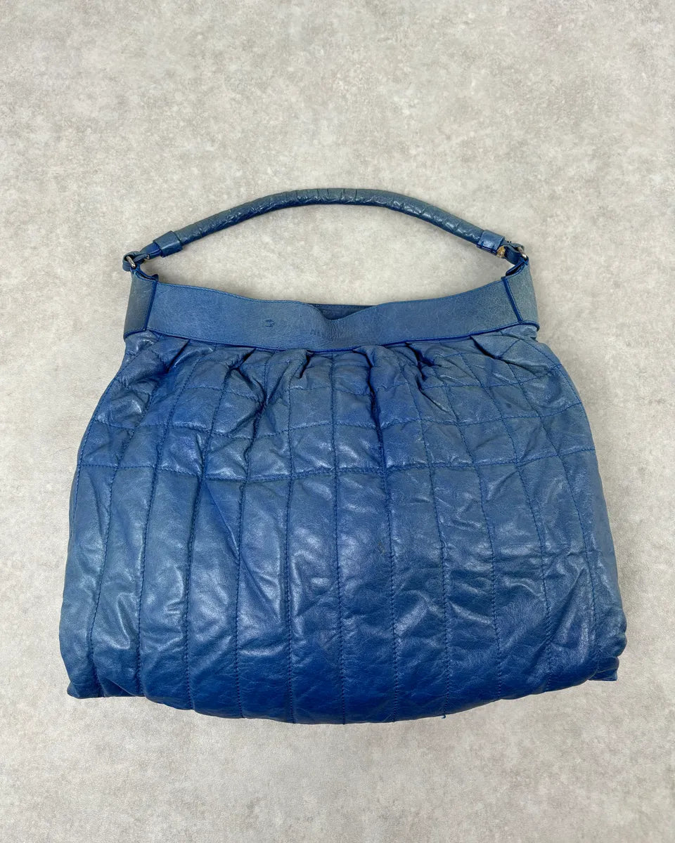 Jil Sander Blue Leather Handle Bag yqkdLws 0