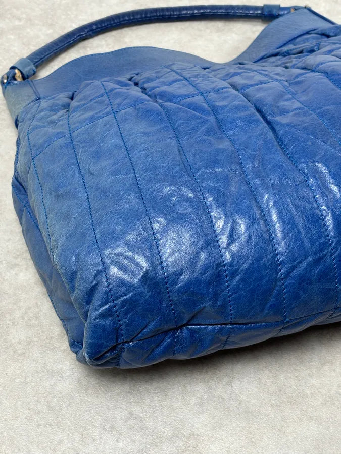 Jil Sander Blue Leather Handle Bag yqkdLws 9