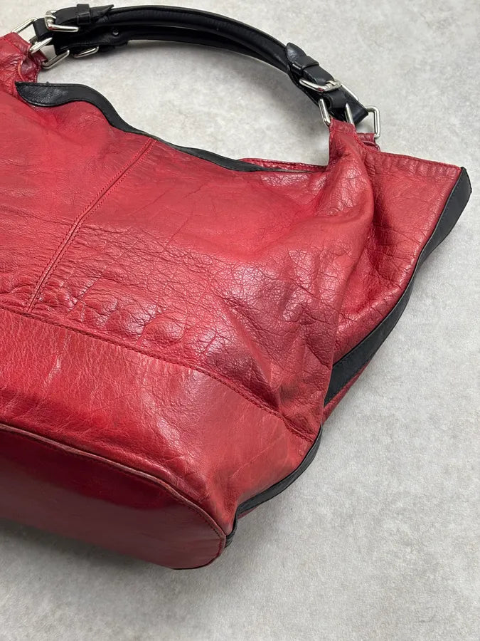 Jil Sander Bordeaux Leather Handle Bag bIrvqMi 11