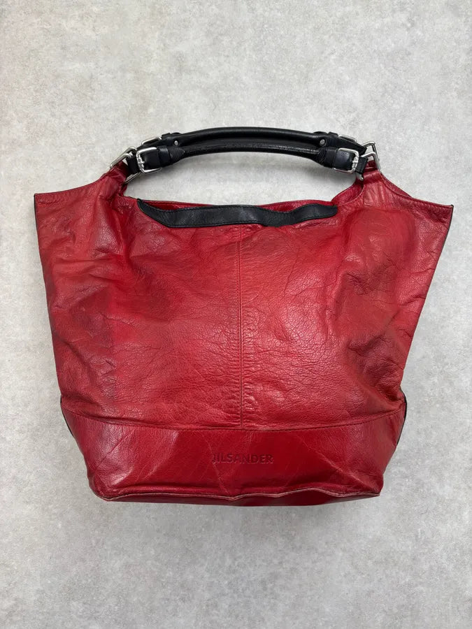 Jil Sander Bordeaux Leather Handle Bag bIrvqMi 0