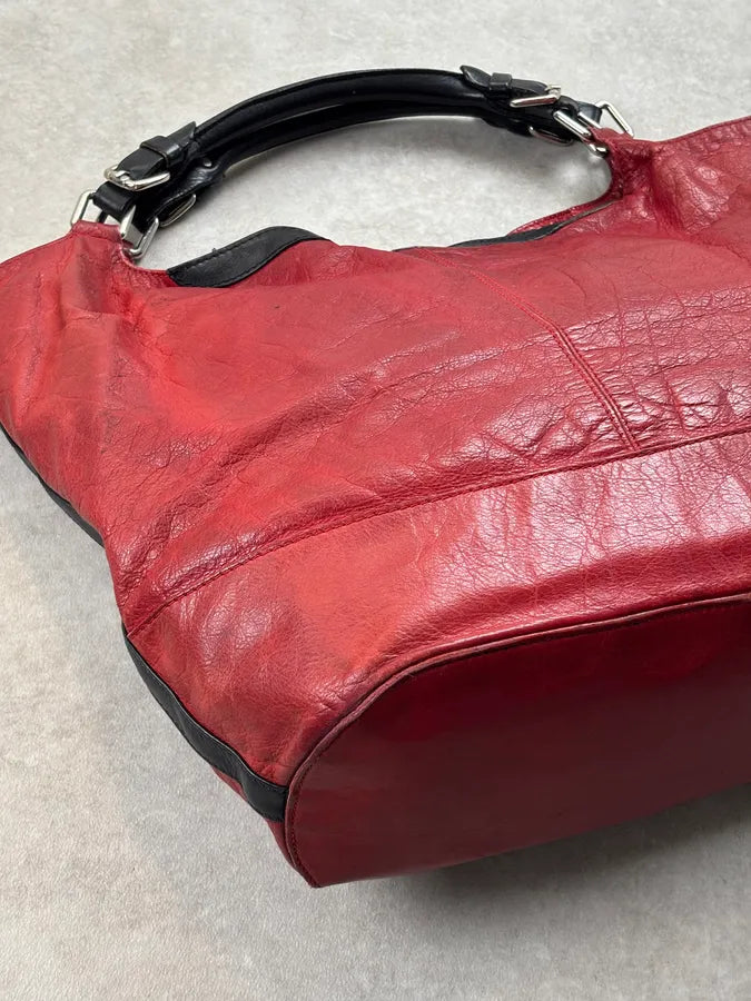 Jil Sander Bordeaux Leather Handle Bag bIrvqMi 13