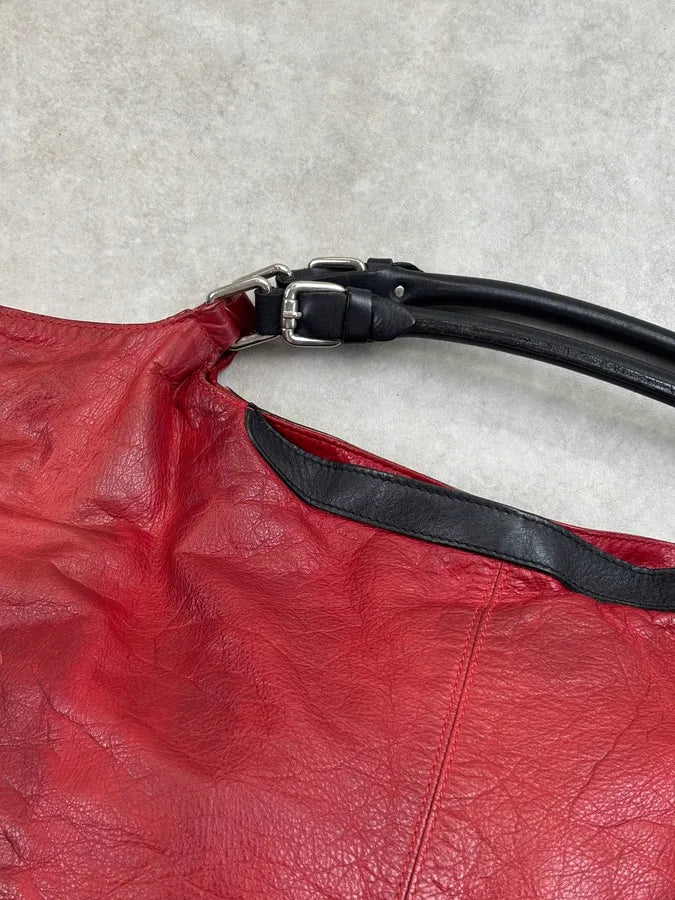 Jil Sander Bordeaux Leather Handle Bag bIrvqMi 6