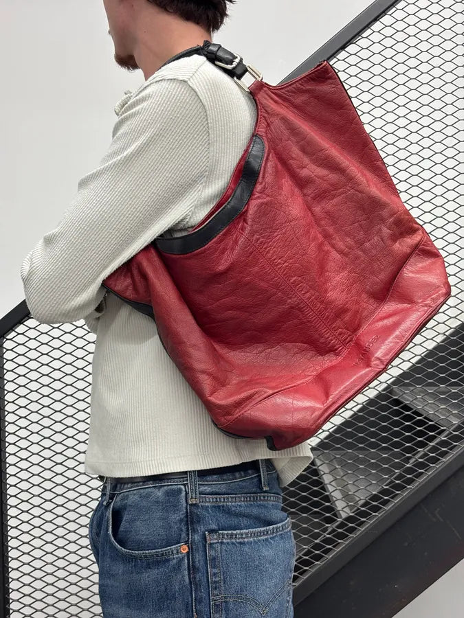 Jil Sander Bordeaux Leather Handle Bag bIrvqMi 2