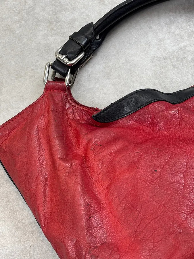 Jil Sander Bordeaux Leather Handle Bag bIrvqMi 12