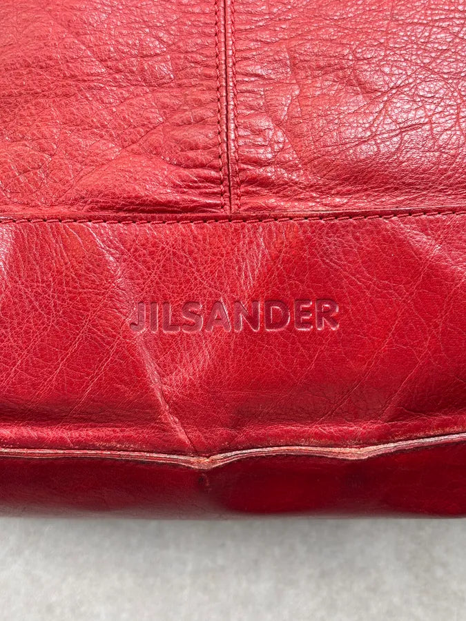 Jil Sander Bordeaux Leather Handle Bag bIrvqMi 5