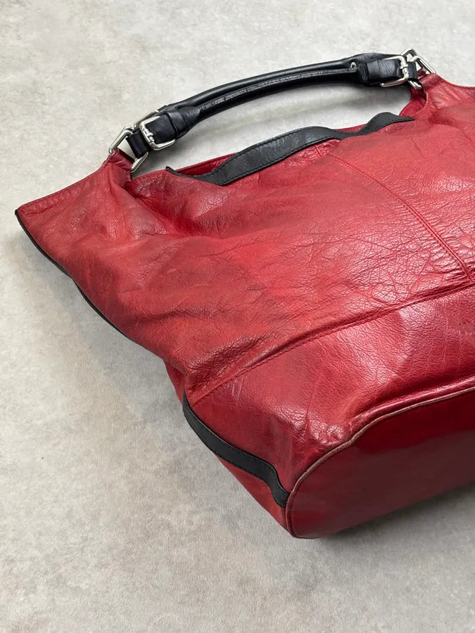 Jil Sander Bordeaux Leather Handle Bag bIrvqMi 4