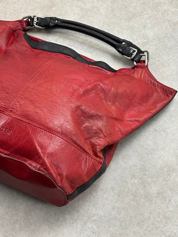 Jil Sander Bordeaux Leather Handle Bag bIrvqMi 3