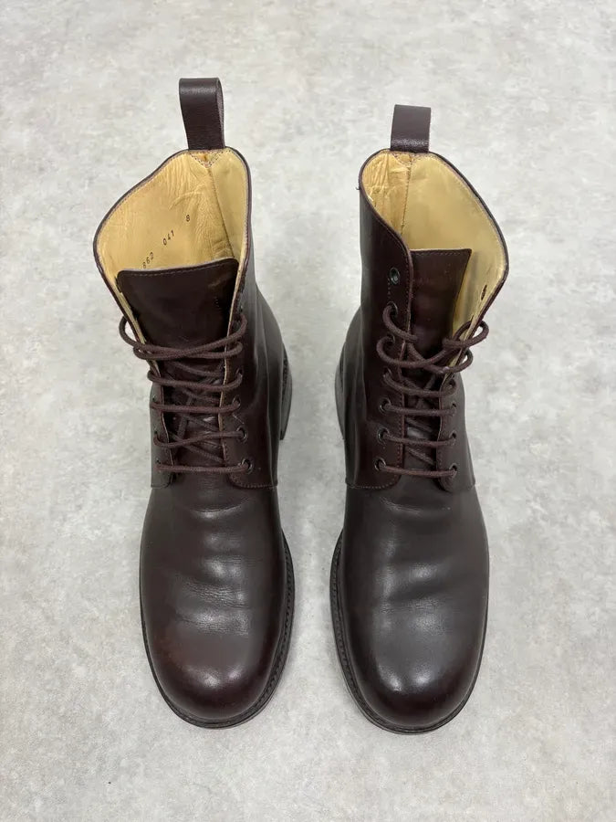 Jil Sander Brown Classy Leather Boots xbZojFY 1