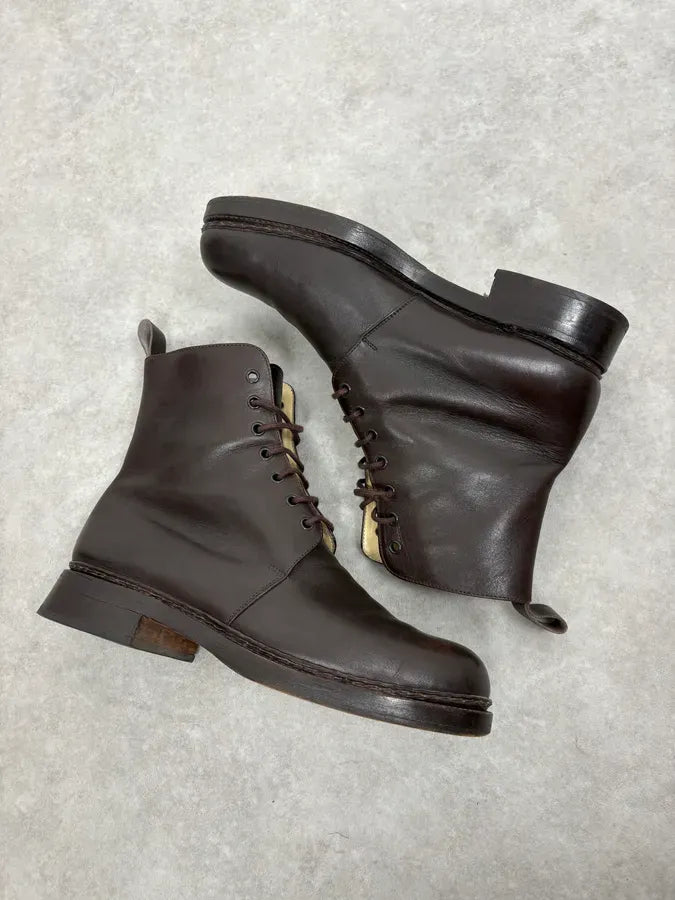 Jil Sander Brown Classy Leather Boots xbZojFY 5